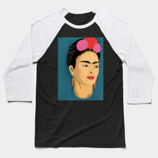 Blue Frida Baseball T-Shirt